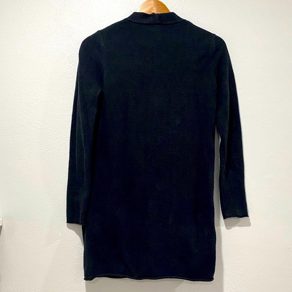 Barefoot Dreams CozyChic lite black open front cardigan - Picture 3 of 7